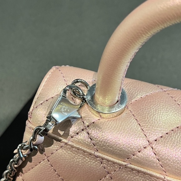 Mini pink top handle Chanel - Picture 3 of 7